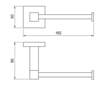 Держатель для туалетной бумаги Nofer черный BARCELONA 16900.N