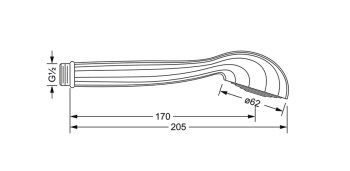 Душевая лейка Jorger 649.13.330.000 chrome
