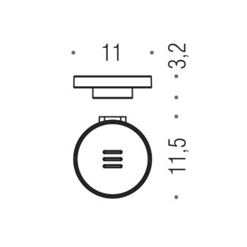 Мыльница подвесная Colombo Mini PVD нержавеющая сталь/матовое стекло B4001.HPS1-VAN