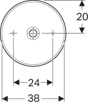 Раковина встраиваемая Geberit VariForm 500.768.01.2 белая