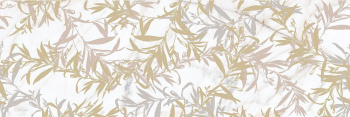 Плитка M8T0 Allmarble Wall Golden White Satin Decoro Foliage 80x120