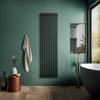 Полотенцесушитель водяной Secado Бергамо плюс 10 4673739248676 100х53 черный