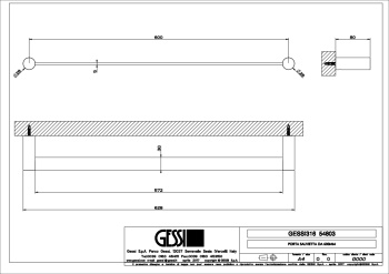 Полотенцедержатель Gessi 54803.726 Warm Bronze Brushed PVD