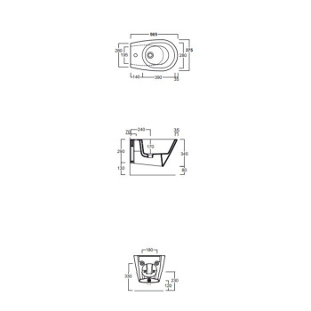 Подвесное биде Simas Gambassi GA19bi*1 белый