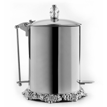 3SC Bally Ведро с крышкой, педалью, soft close, ручка Swarovski, цвет: хром FSS65P/05SL