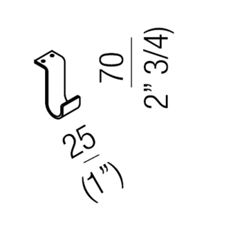 Полотенцедержатель Agape Vieques 7x2.5, установка на AVIE0556I, подвесной, белый AVIE0555Z
