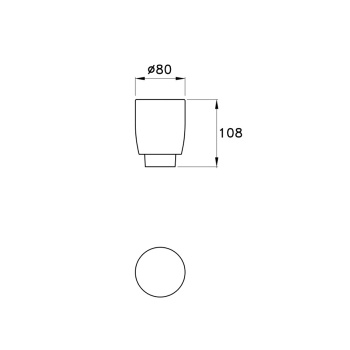 Матовый стеклянный стакан Stella Bamboo B12 BT 10007 VSA0