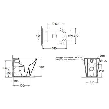 Сиденье для унитаза быстросъемное с микролифтом Azzurra Forma, cenere, петли хром FOR1800/F CE/cr