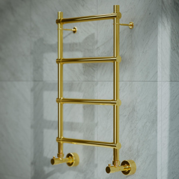 Полотенцесушитель водяной Margaroli Sole 4423704(26)BR 72x44 латунь