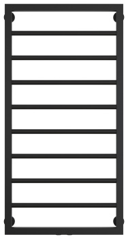Полотенцесушитель водяной Сунержа Канцлер 1000х500 31-0254-1050 матовый черный