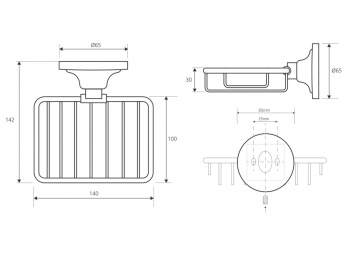 Мыльница Bemeta Retro 144108167