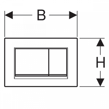 Кнопка смыва Geberit Sigma 30 115.883.16.1 чёрный матовый лак
