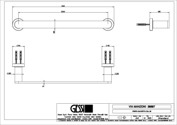 Полотенцедержатель Gessi Emporio Emporio accessories 38897.031 Chrome
