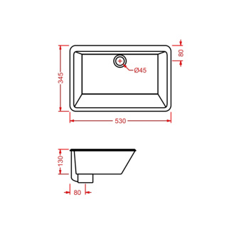 Раковина Artceram WASHBASINS GEA 53х34.5, без отв., белый GEL001 01 00