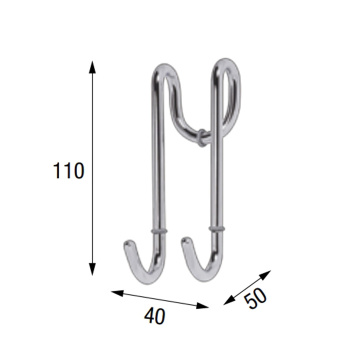 Крючок на стекло Novellini Frame хром R90APPEN0F