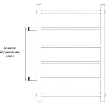 Полотенцесушитель водяной Secado Бергамо плюс 8 4673739248652 180х43 черный