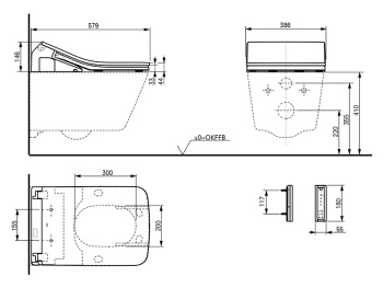Сиденье-биде Toto SX TCF896CG#NW1