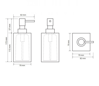 Дозатор для жидкого мыла Bemeta Vista 120109016-102 синий