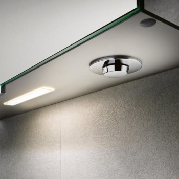 Шкаф зеркальный с подсветкой Keuco Royal L1 80 13603171301 серебряный