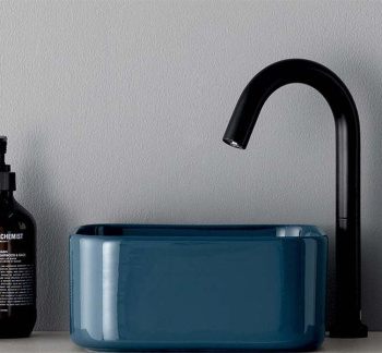 Раковина накладная Cielo Shui Comfort MILAQ OL 25 см синий