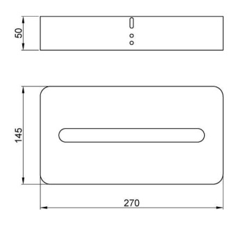 Диспенсер Nofer для салфеток из нержавеющей стали 04024.B
