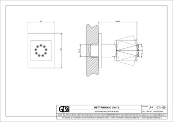 Форсунка Gessi Body Jets 20172.149 Finox Brushed Nickel