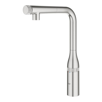 Смеситель для мойки с управлением, GROHE Essence SmartControl, суперсталь, 31615DC0