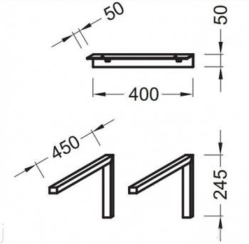 Крепеж Jacob Delafon EB849-CP