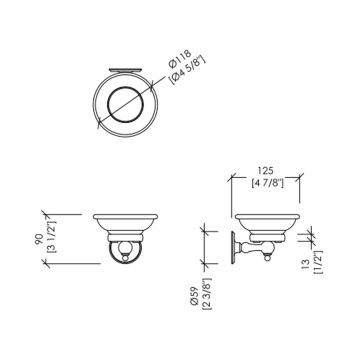 Мыльница подвесная Devon&Devon Old Navy хром MIL604CR
