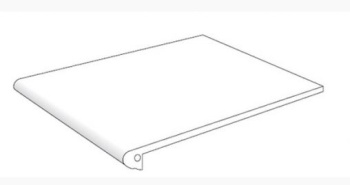 Ступени Peld.PIETRA de FIRENZE NERO curvo 30*33/4