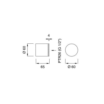 Смеситель для ванны CЕА Design Opus TRM 07 S с термостатом сталь