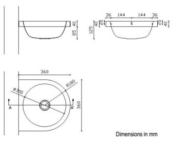 Раковина антивандальная Nofer 13036.A.S