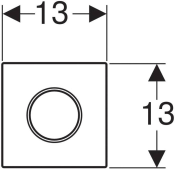 Панель смыва Geberit Sigma 116.015.JQ.1 хром