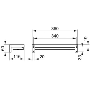 Полка Keuco Edition 90 19158010000 хром
