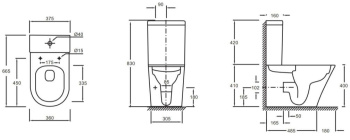 Бачок для унитаза Jacob Delafon Rodin+ ETAB232-00 белый