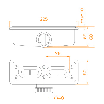 Сифон для поддонов RGW S-15 44241500-01