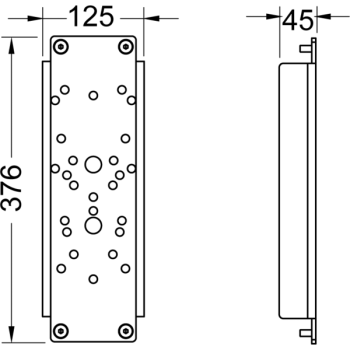Панель для монтажа ручек TECE Teceprofil 9042010