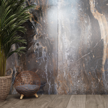 Керамогранит Neodom Titanium Lawa Nero Polished 120x280 см N20340