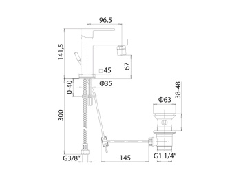 Смеситель для биде Mamoli FEEL 58410000D25K