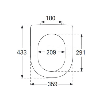 Сиденье для унитаза с микролифтом Villeroy&Boch Subway 2.0 9M68S101 белый/нержавеющая сталь
