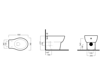 Унитаз напольный Hatria Nido Y0QU01