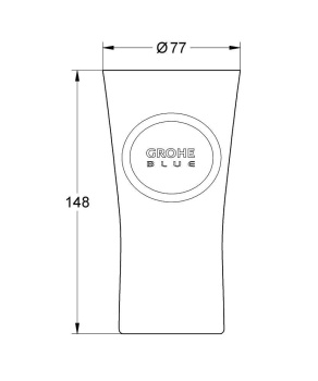 Стаканы для воды GROHE Blue, 6 штук, 40437000