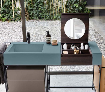 Раковина накладная Cielo I Narcisi NALA PL 130 см голубой