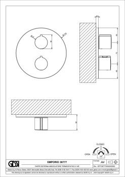 Смеситель для душа Gessi Emporio Via tortona 38777.299 Matte Black
