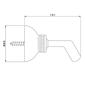 Держатель для душевой лейки Nicolazzi  наружный 7125CR