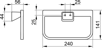 Полотенцедержатель Keuco Aveno 14621010000 хром