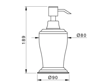 Дозатор настольный MESTRE Boutique 046086.000.62  никель