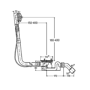 Слив-перелив Bette Rotaplex B608-000