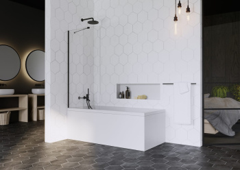 Шторка для ванны Radaway Idea Black PNJ II 90 10001090-54-01