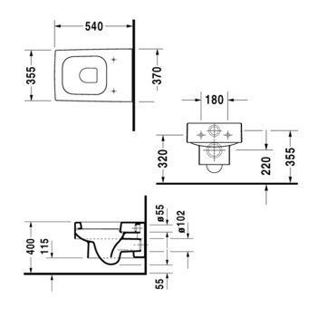 Сиденье для унитаза съемное Duravit Vero 0067690094 (ст. арт. 0067690000) белый
